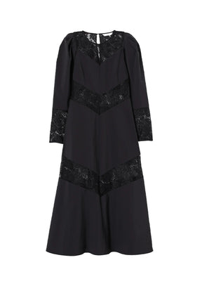 ROBE À MANCHES BUFFLET EN DENTELLE