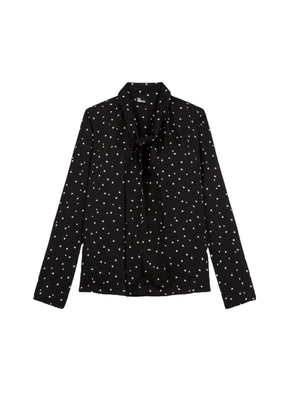 BLACK PRINTED TOP