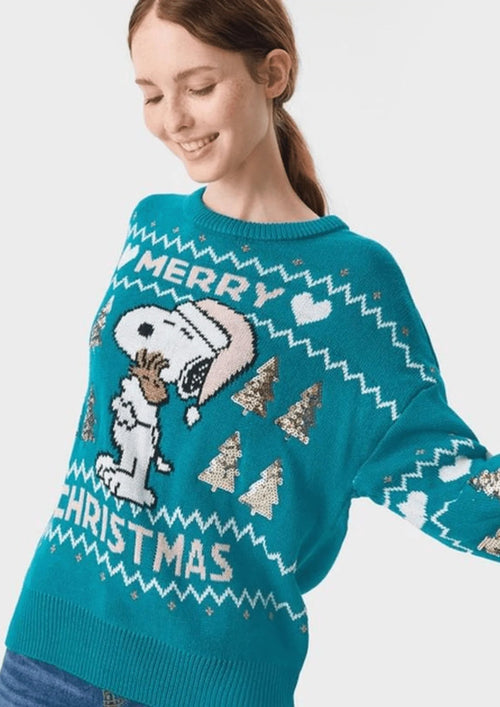 PULL DE NOËL SNOOPY