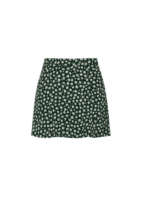 GREEN CHIANA FLORAL SKIRT