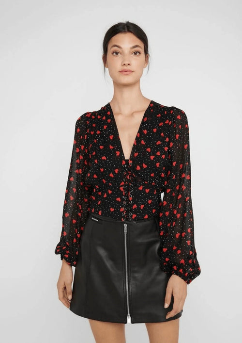 CHEMISE À IMPRIMÉ CŒURS