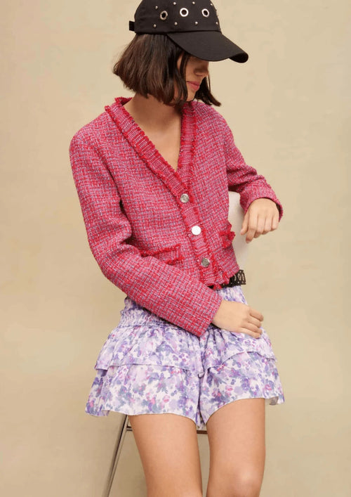 SMOCKED FLORAL SKIRT