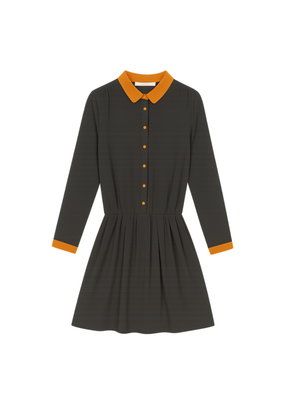 ROBE NOIRE ET CAMEL