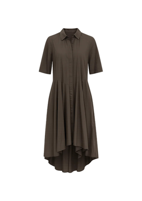 ROBE KAKI ASYMÉTRIQUE