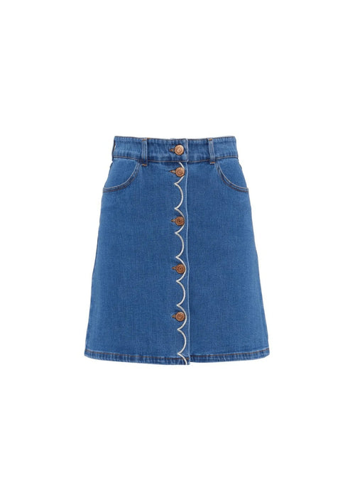 HIGH RISE DENIM SKIRT