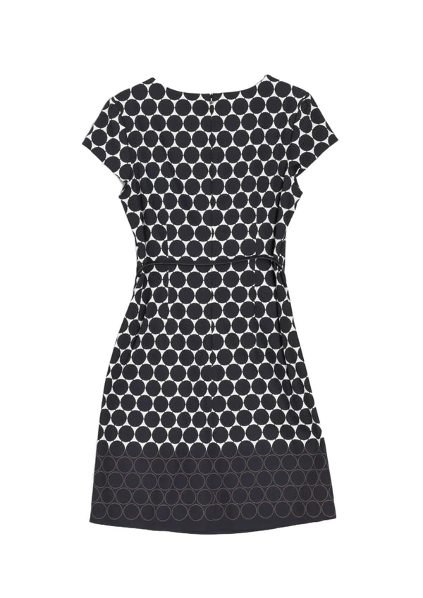 Robe à pois bleu marine