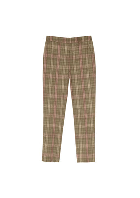 PINK CHECKERED TROUSERS