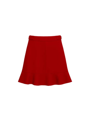 ROTER A-LINIEN-MINIROCK