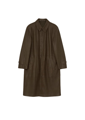 VESTE LONGUE EN CUIR UNISEXE