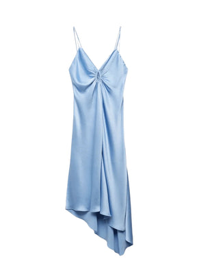 ASYMMETRICAL SATIN DRESS