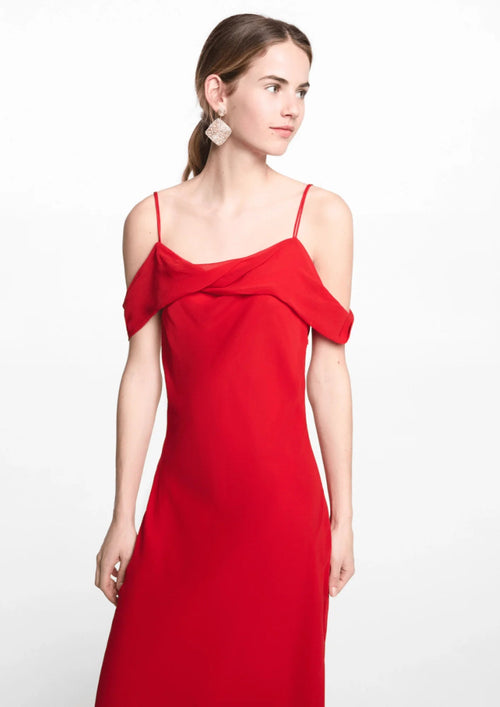 RED MAXI DRESS