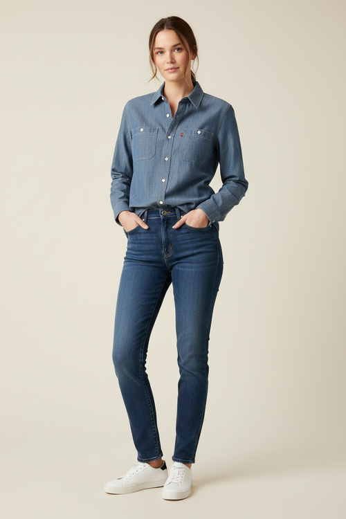 BLUE DENIM SHIRT