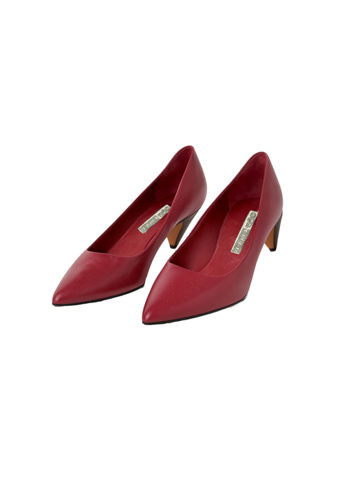 DARK RED PUMPS