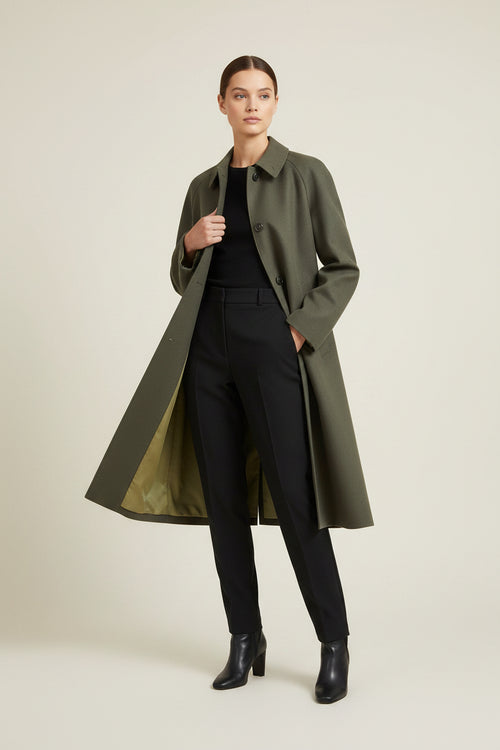 GREEN CHARLIE WOOL COAT