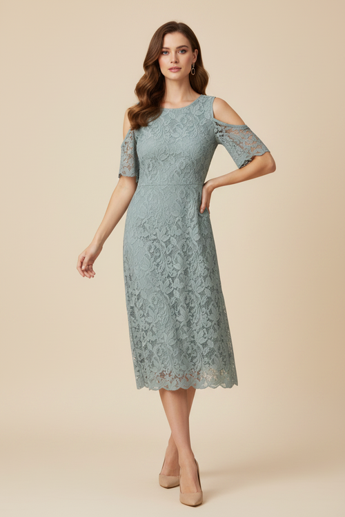 BLUE LACE DRESS