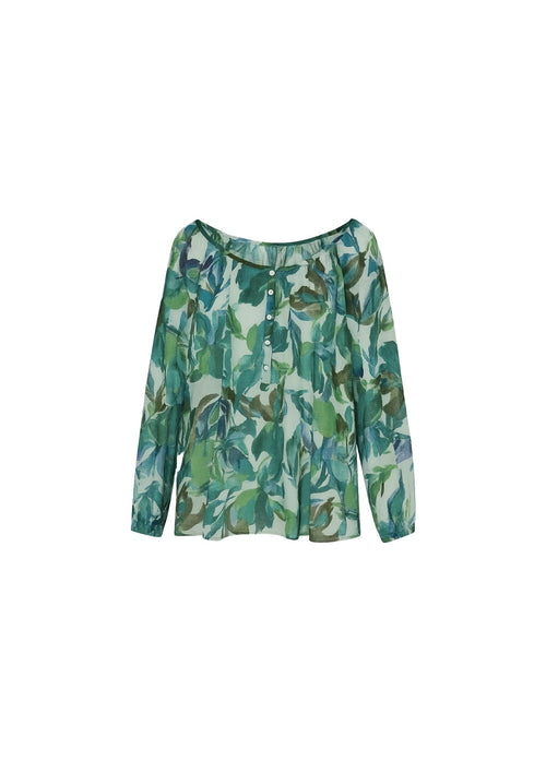 PRINTED GREEN TOP