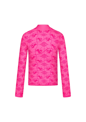 FUCHSIA TURTLENECK TOP
