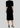 BLACK VELVET MIDI DRESS