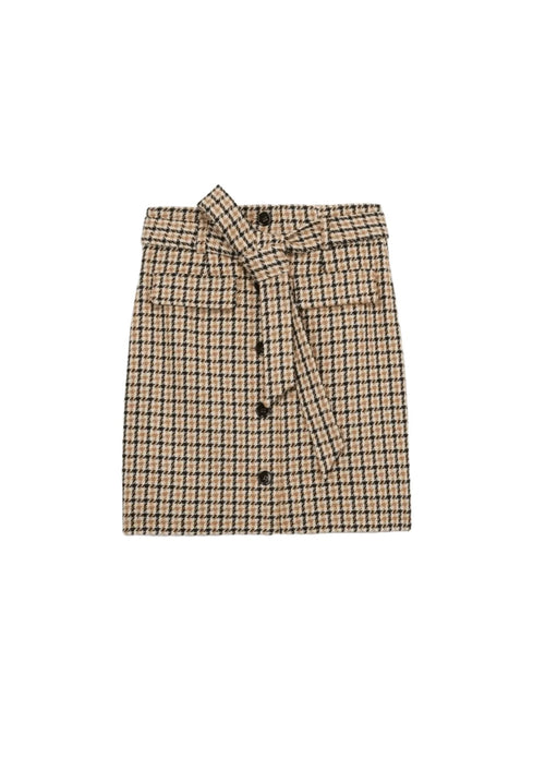 HIGH-WAISTED WOOL SKIRT