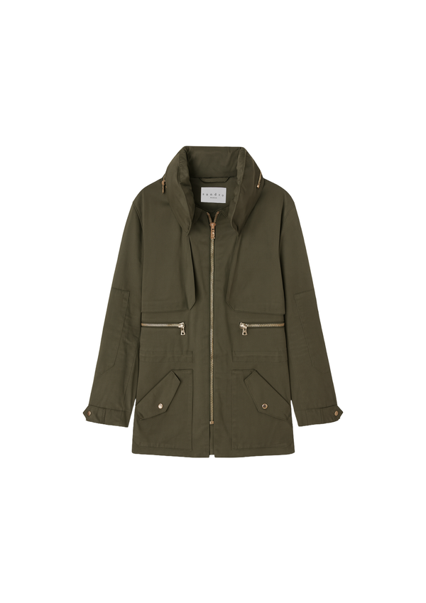 DARK GREEN UTILITY JACKET