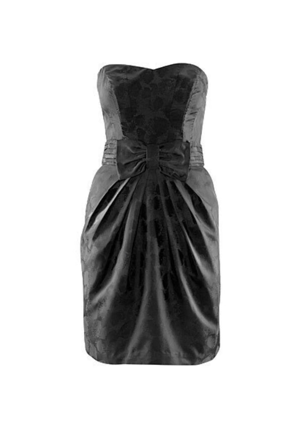 BLACK SLEEVELESS MINI DRESSS