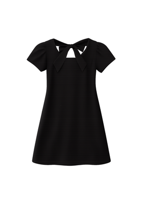 SCHWARZES GLITZER-MINIKLEID