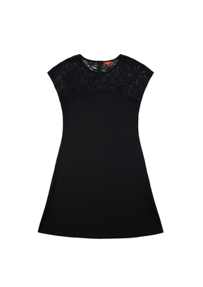BLACK LACE MINI DRESS