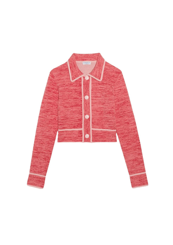 RED SHORT CARDIGAN