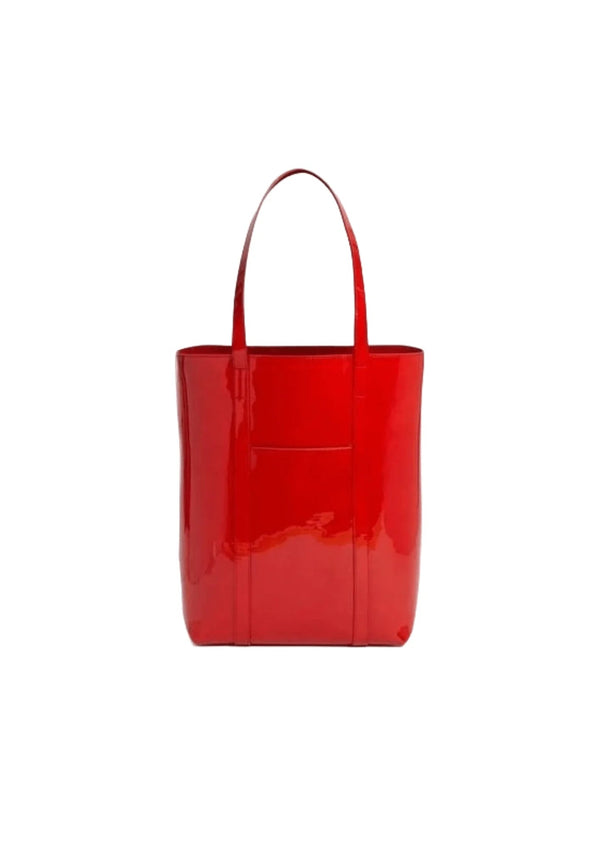 VINYL RED TOTE BAG