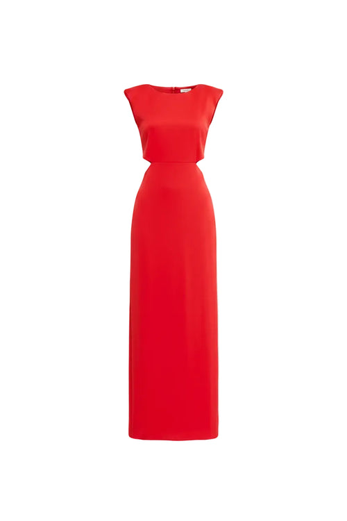 RED NAZARÉ MIDI DRESS