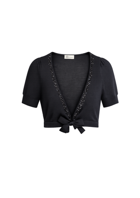 BLACK SEQUINED BOLERO