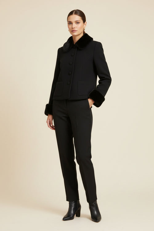 MANTEAU COURT NOIR