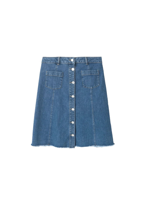 A-LINE DENIM SKIRT