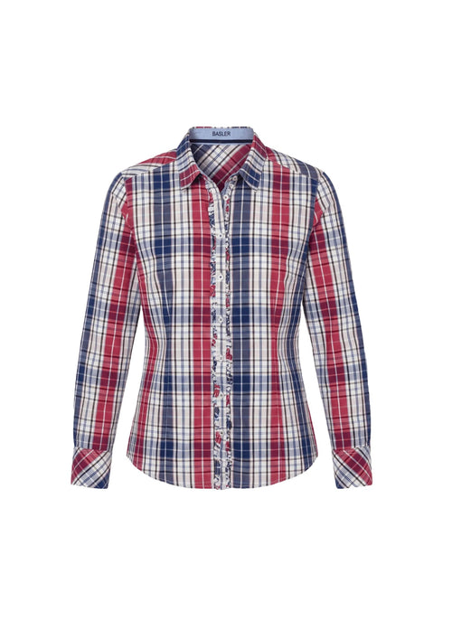 MULTICOLORED RUFFLED SHIRT