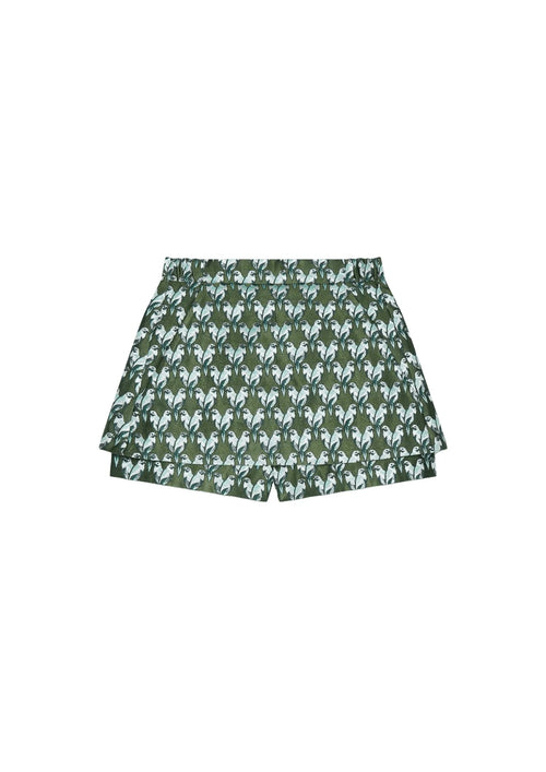 GREEN JACQUARD IPARO SKORT