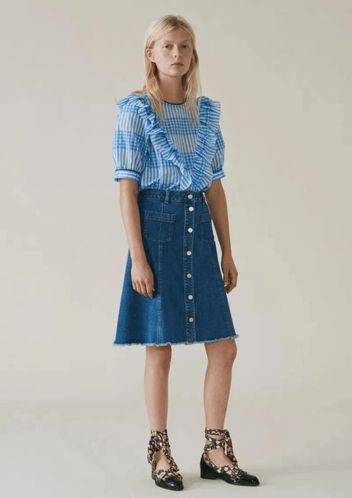 A-LINE DENIM SKIRT