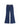 HIGH WAIST FLARED DENIM TROUSERS