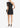 BLACK KEMILA RUFFLED DRESS