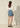 DENIM SKIRT WITH TWEED POCKETS