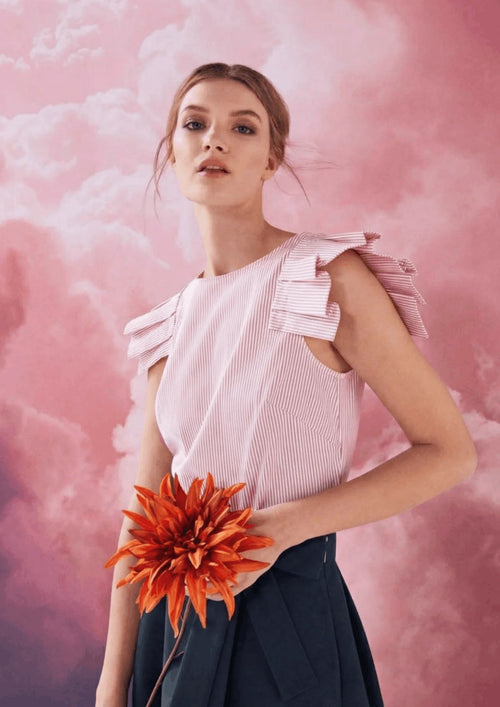 PINK AMELLA STRIPED TOP