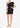 BLACK KEMILA RUFFLED DRESS
