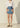 DENIM SKIRT WITH TWEED POCKETS