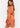 TERRACOTTA SATIN WRAP DRESS