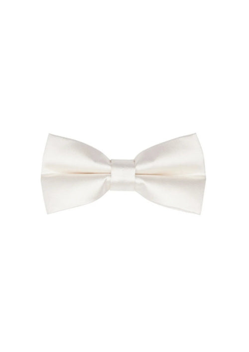 CREAM SATIN EFFECT BOW TIE