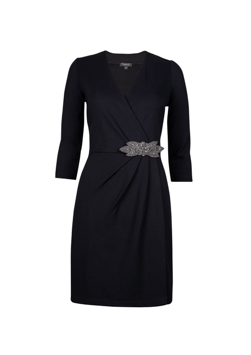 Schwarzes Alexane Mini -Kleid
