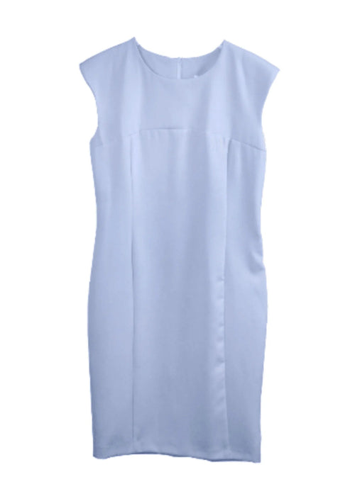 Ärmelloses Bleistiftkleid - hellblau