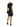 BLACK OPEN-BACK MINI DRESS