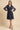 Diane von Furstenberg dress 36 Navy-Blau mit weißen Punkten