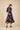 Everly dress S schwarz mit pink und grün