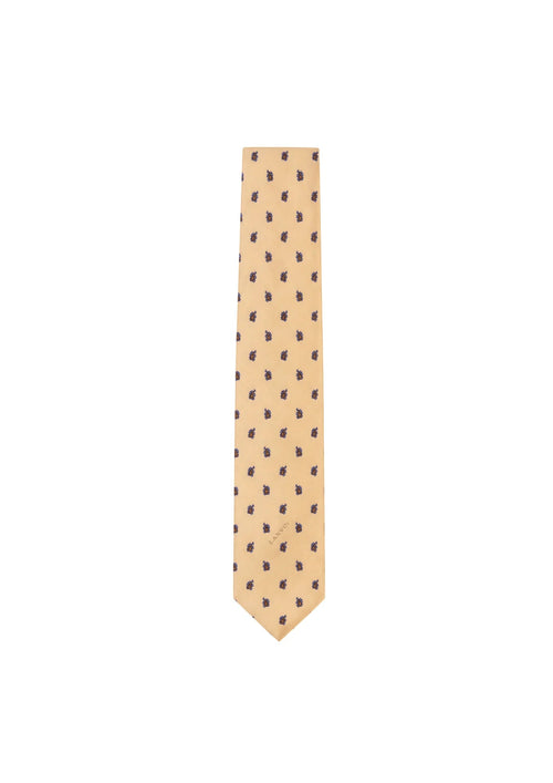 YELLOW PRINTED TIE